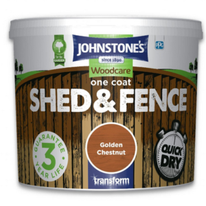 JOHNSTONE'S SHED & FENCE PAINT - GOLDEN CHESTNUT 5 LTR