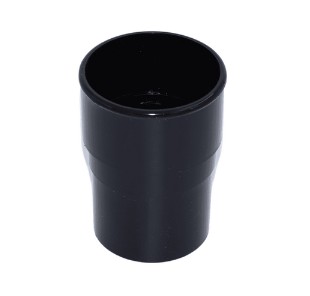 Black Round Downpipe Socket