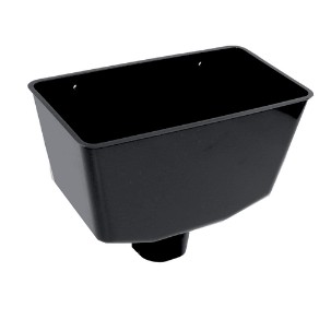 Black Square Round Hopper