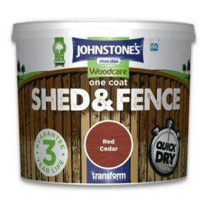 Johnstone’s Shed & Fence Paint – 5 Litres – Red Cedar