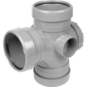 Grey 110MM TRIPLE SOCKET ACCESS TEE