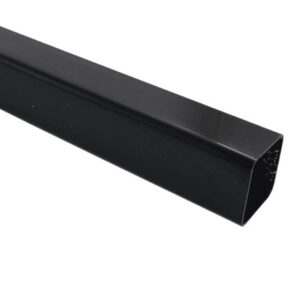 SQUARE DOWNPIPE - 2.75m length - Black