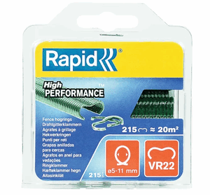 Rapid VR22 Fence Hog Rings - Galvanised (Pack of 215)