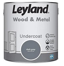 Leyland Undercoat Paint - 2.5 Litres - Dark Grey