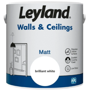 Leyland Vinyl Matt Finish - 2.5 Litres - Brilliant White