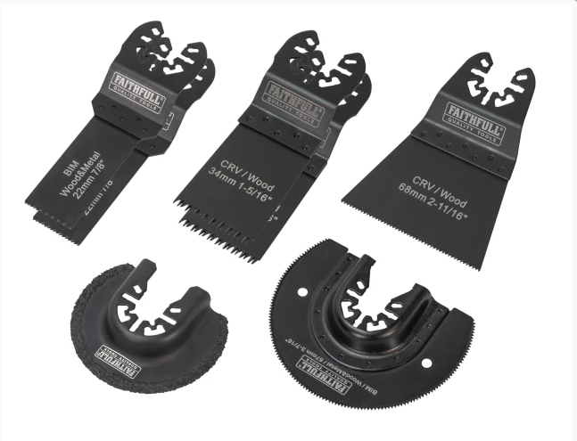 Faithfull 7 Piece Multi-Function Tool Blade Set