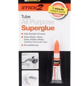 Everbuild Stick2 All Purpose Superglue  - 3g tube