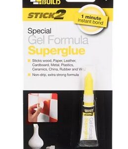 Everbuild Stick2 All Purpose Superglue Gel - 3g tube