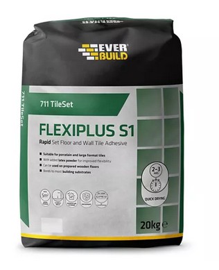 Everbuild 711 Rapid Set Flexiplus Tile Adhesive