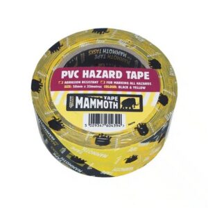 Everbuild PVC Self-Adhesive Hazard Tape - 50mm x 33 Metres