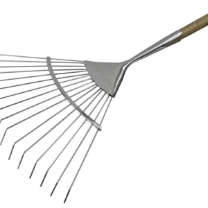 Faithfull Prestige Stainless Steel Lawn Rake - Ash Handle