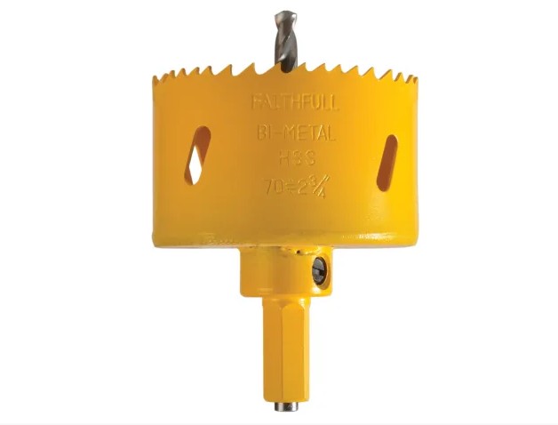 Faithfull Soffit Cutter Holesaw 70mm One Piece