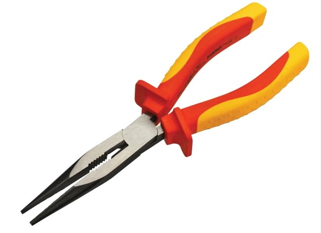 Faithfull Long Nose Pliers VDE 210mm