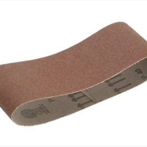 Faithfull Cloth Sanding Belt 400mm x 60mm (Pack of 3)
