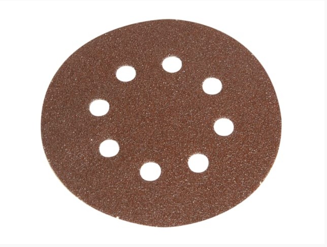 Faithfull H & L Sanding Discs Holed 125m Pk5