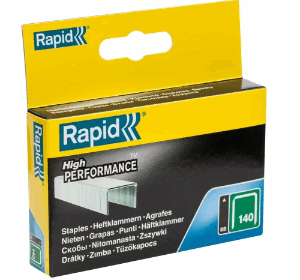 RAPID 140/10 10mm Galvanised Staples (Box of 2000)