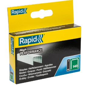 RAPID 140-10 10mm Galvanised Staples (Box of 2000)