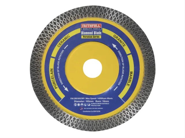 Faithfull Diamond Tile Blade 105 dia. x 16mm