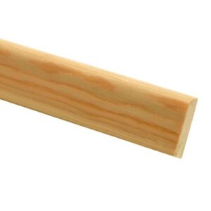 Pine Flat D-Shape Moulding - 8x34mm @ 2.4mtrs