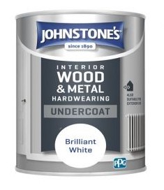 Johnstone's Hardwearing Undercoat Paint - Brilliant White