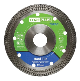 CorePlus Hard Tile Turbo Diamond Blade - 115mm