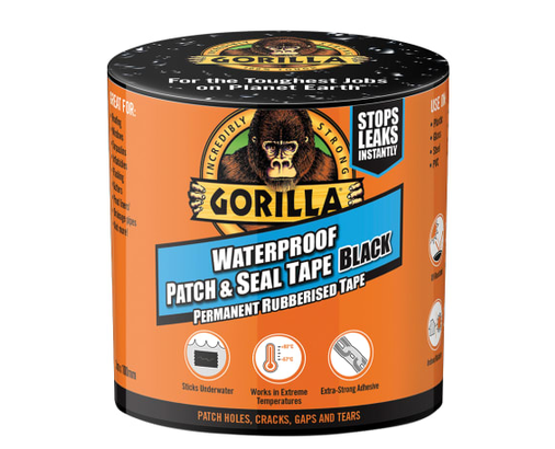 Gorilla Waterproof Patch & Seal Tape - 3 metre - BLACK