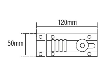 SQUIRE CombiBolt 4 Re-Codable Locking Bolt 1