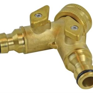 FAITHFULL 2 Way Shut-off Valve - 19mm (3/4in) to 2 x 12.5mm (1/2in)