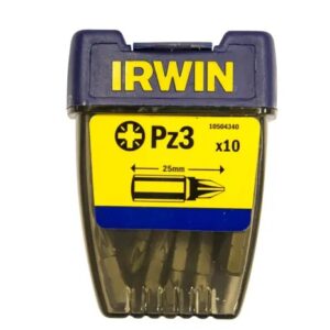IRWIN Screwdriver Bits Pozi - PZ3 25mm (Pack of 10)