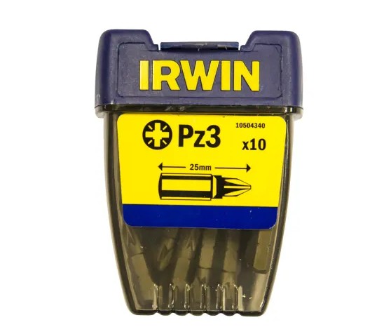 IRWIN Screwdriver Bits Pozi - PZ3 25mm (Pack of 10)