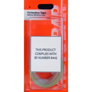 AUTOBAR Reflective Tape White 25MM X 2M