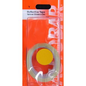 AUTOBAR Reflective Tape Yellow 25MM X 2M