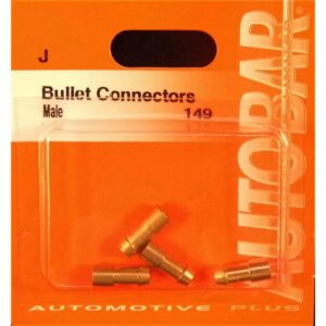 AUTOBAR Brass Male Bullet Connectors (Pk 4)