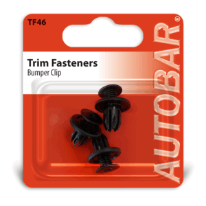 AUTOBAR Bumper Clip Black - Toyota/Honda/Mazda/Nissan (Pk 3)