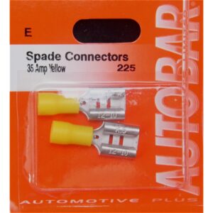AUTOBAR Female Spades 35 Amp 6.3Mm (Pk 2)