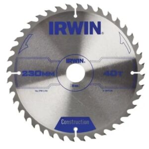 IRWIN Circular Saw Blade 230 x 30mm x 40T ATB
