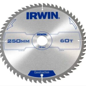 IRWIN Circular Saw Blade 250 x 30mm x 60T ATB