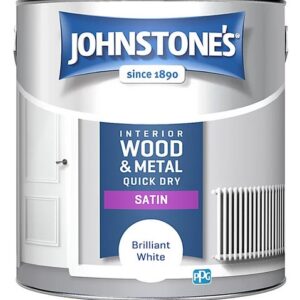 Johnstone's Quick Dry Interior Satin Paint - Brilliant White