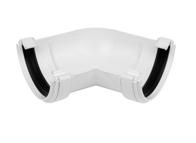 Half Round 135° Angle - White