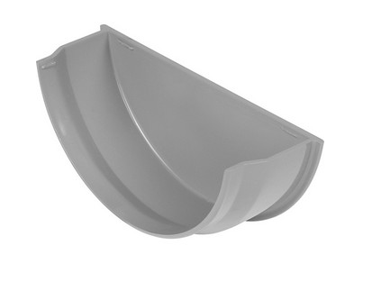 Half Round Internal Stopend - Grey