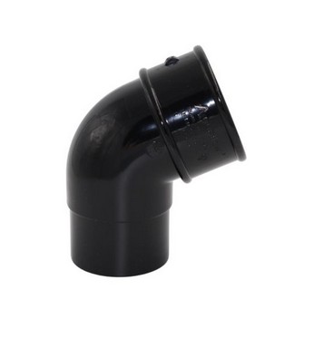 Round 112.5° Offset Bend - Black
