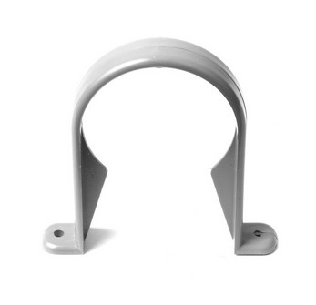 Round Downpipe Clip - Grey
