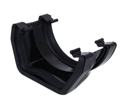 Square Round Gutter Adaptor - Black