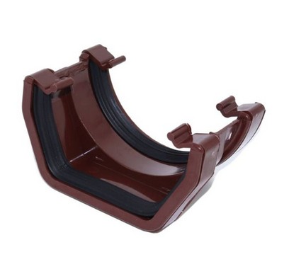 Square Round Gutter Adaptor - Brown