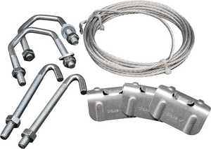 Aerial - Chimney Lashing Kit 12" - 5 Metre with 2.5" U-Bolt