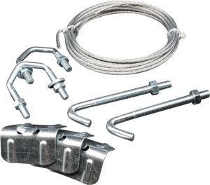 Aerial - Chimney Lashing Kit - 12" x 5 Metre with 1.75" V Bolts - Green