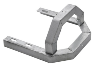 Aerial Mast Chimney Cradle Bracket - 8" Galvanised