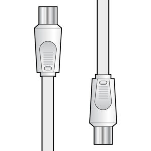 AVSL TV Aerial Lead - Male to Male Coax Plug