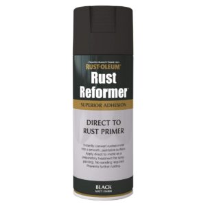 Rust-Oleum Rust Reformer® Spray Paint - Matt Finish - 400ml - BLACK