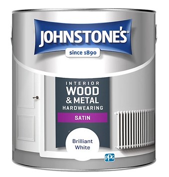 Johnstone's Hardwear Satin Paint - Brilliant White